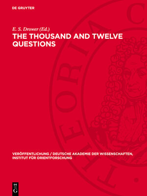 cover image of The Thousand and Twelve Questions